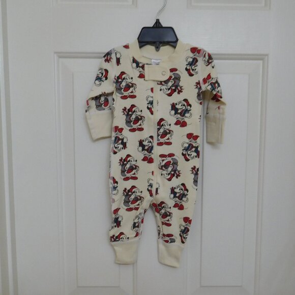 NWT Hanna Andersson Disney Mickey & Minnie Sleeper Pajamas sz 0-3 Months - Picture 1 of 1